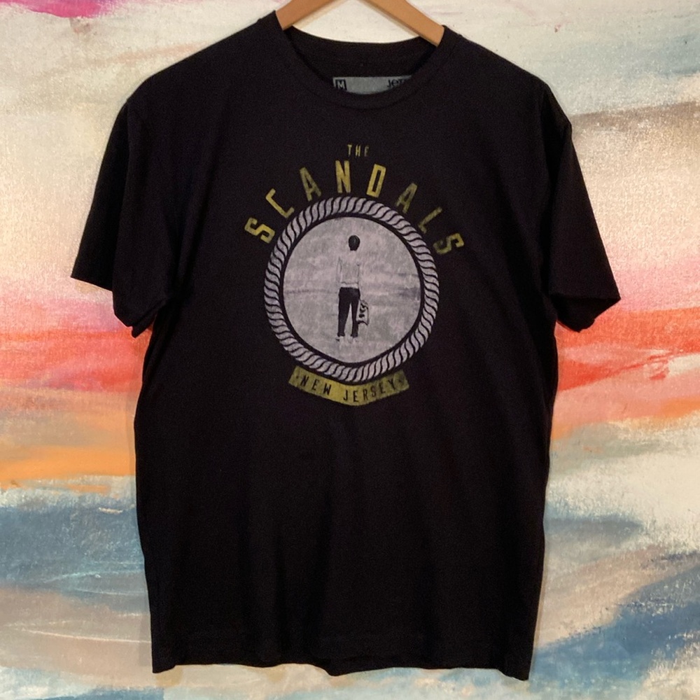 🔥EC🔥F/B JETTY The Scandals Rock Band Cotton Poly Blend T-shirt.